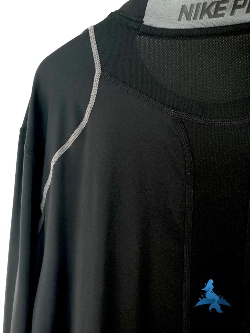 1292 Nike Pro Long Sleeve Compression Shirt Dri-Fit Fitted – L – Black